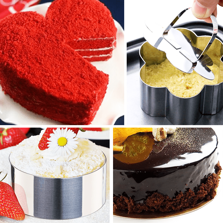 DIY 3D Round Cake Mold Set